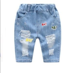 Kids distressed jeans